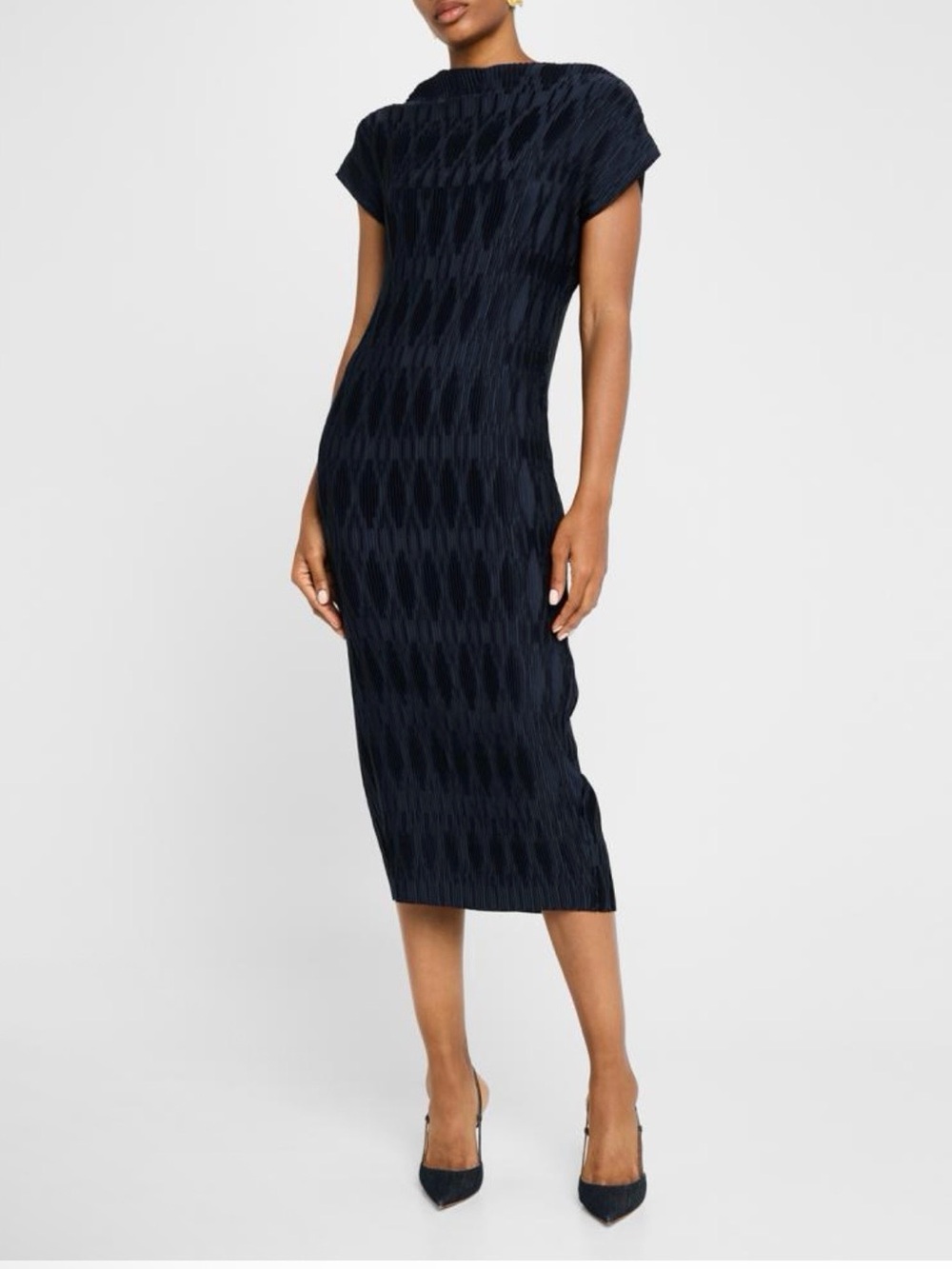 Veronica Beard Gramercy Pleated Midi Dress